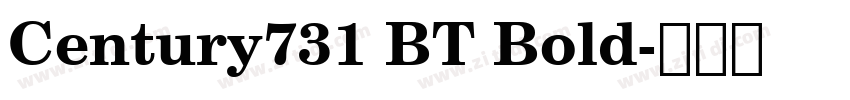 Century731 BT Bold字体转换
